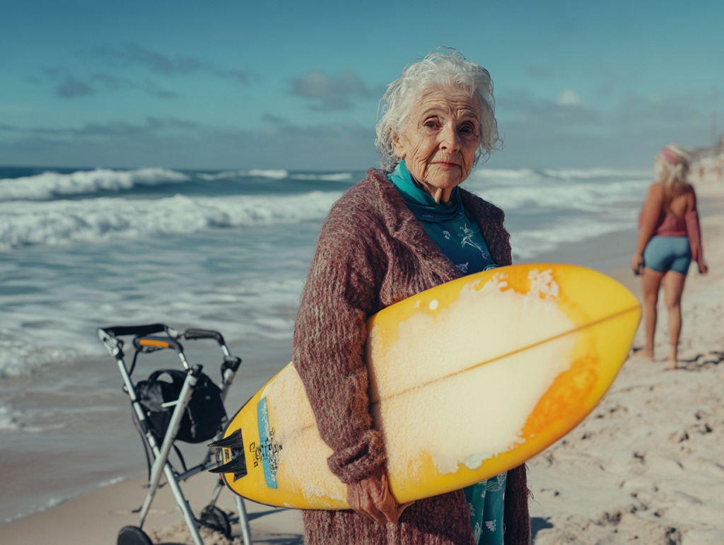 Josette Monitrice de surf depuis 50 ans