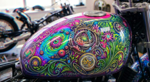 Peinture personnalisée pour moto