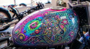 Peinture personnalisée pour moto