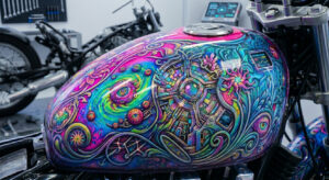 Peinture personnalisée pour moto