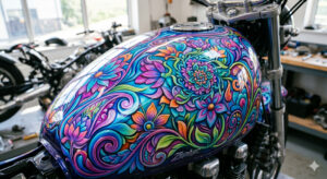 Peinture personnalisée pour moto