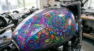 Peinture personnalisée pour moto