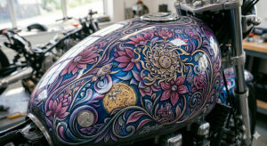 Peinture personnalisée pour moto