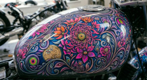 Peinture personnalisée pour moto