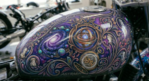 Peinture personnalisée pour moto